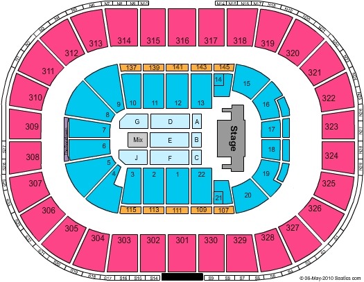 TD Garden Roger Waters Seating Chart